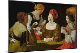 The Cheat-Georges de La Tour-Mounted Giclee Print