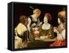 The Cheater with the Ace of Diamonds-Georges de La Tour-Framed Stretched Canvas