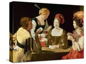 The Cheater with the Ace of Diamonds-Georges de La Tour-Stretched Canvas