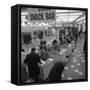 The Check-Out Area of the Asda Supermarket in Rotherham, South Yorkshire, 1969-Michael Walters-Framed Stretched Canvas