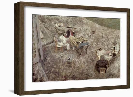 The Checker Board-Edouard Vuillard-Framed Giclee Print
