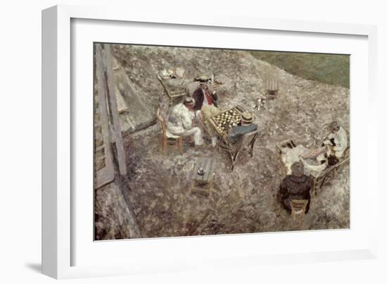 The Checker Board-Edouard Vuillard-Framed Giclee Print