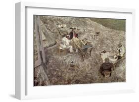 The Checker Board-Edouard Vuillard-Framed Giclee Print