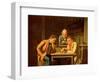 The Checker Players, 1850-George Caleb Bingham-Framed Giclee Print