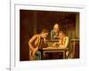 The Checker Players, 1850-George Caleb Bingham-Framed Giclee Print