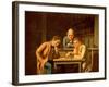 The Checker Players, 1850-George Caleb Bingham-Framed Giclee Print