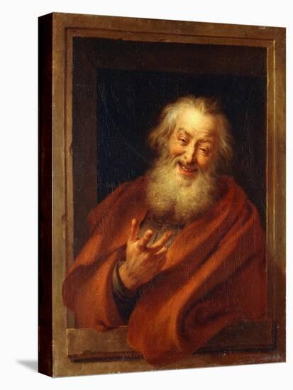 The Cheerful Democritus-Charles Antoine Coypel-Stretched Canvas