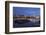 The Chelsea Bridge in London During Blue Hour, London, England-David Bank-Framed Photographic Print