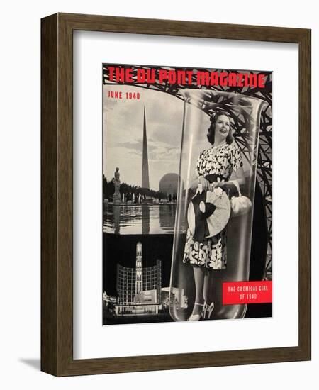 The Chemical Girl, Front Cover of the 'Dupont Magazine', June 1940-American School-Framed Giclee Print
