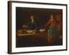 The Chemist's Laboratory, Painting, Italy, 18th Century-null-Framed Giclee Print