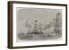 The Cherbourg Fetes, Arrival of Her Majesty at Cherbourg-Edwin Weedon-Framed Giclee Print