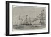 The Cherbourg Fetes, Arrival of Her Majesty at Cherbourg-Edwin Weedon-Framed Giclee Print