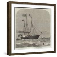 The Cherbourg Fetes, the Royal Yacht Passing the Needles-Richard Principal Leitch-Framed Giclee Print