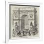 The Cherbourg Fetes, Triumphal Arch at Cherbourg-null-Framed Giclee Print