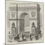 The Cherbourg Fetes, Triumphal Arch at Cherbourg-null-Mounted Giclee Print