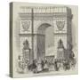 The Cherbourg Fetes, Triumphal Arch at Cherbourg-null-Stretched Canvas