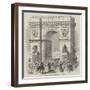 The Cherbourg Fetes, Triumphal Arch at Cherbourg-null-Framed Giclee Print