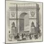 The Cherbourg Fetes, Triumphal Arch at Cherbourg-null-Mounted Giclee Print