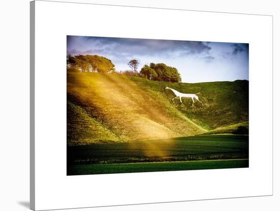 The Cherhill White House is a hill Figure on Cherhill - Wiltshire - UK - England - United Kingdom-Philippe Hugonnard-Stretched Canvas