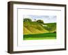 The Cherhill White House is a hill Figure on Cherhill - Wiltshire - UK - England - United Kingdom-Philippe Hugonnard-Framed Art Print