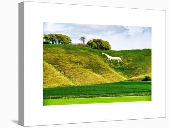 The Cherhill White House is a hill Figure on Cherhill - Wiltshire - UK - England - United Kingdom-Philippe Hugonnard-Stretched Canvas