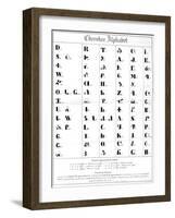 The Cherokee Alphabet-null-Framed Giclee Print