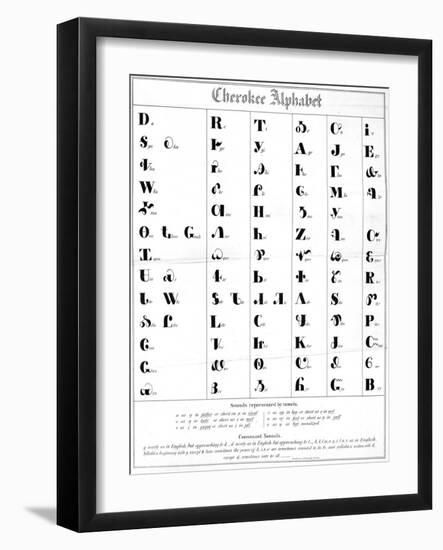 The Cherokee Alphabet-null-Framed Giclee Print