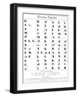 The Cherokee Alphabet-null-Framed Giclee Print