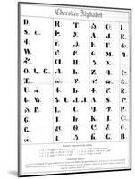 The Cherokee Alphabet-null-Mounted Giclee Print