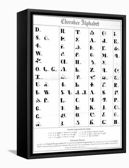 The Cherokee Alphabet-null-Framed Stretched Canvas