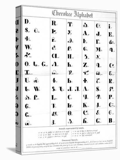 The Cherokee Alphabet-null-Stretched Canvas