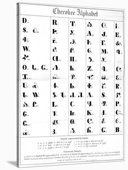 The Cherokee Alphabet-null-Stretched Canvas