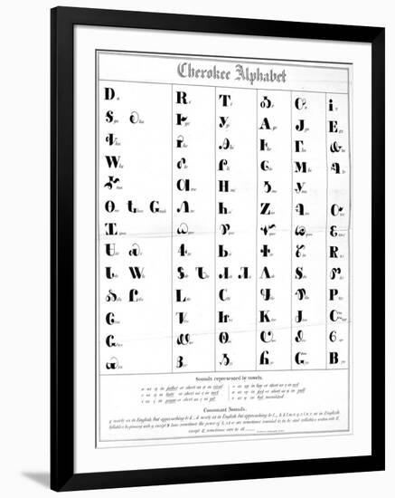 The Cherokee Alphabet-null-Framed Giclee Print