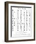 The Cherokee Alphabet-null-Framed Giclee Print