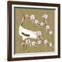 The Cherry Blossom And The Crane-Claire Huntley-Framed Giclee Print