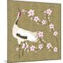 The Cherry Blossom And The Crane-Claire Huntley-Mounted Giclee Print