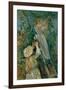 The cherry-pickers. Canvas.-Berthe Morisot-Framed Giclee Print