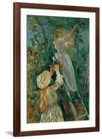 The cherry-pickers. Canvas.-Berthe Morisot-Framed Giclee Print