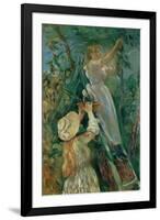 The cherry-pickers. Canvas.-Berthe Morisot-Framed Giclee Print