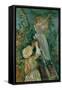 The cherry-pickers. Canvas.-Berthe Morisot-Framed Stretched Canvas