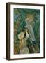 The cherry-pickers. Canvas.-Berthe Morisot-Framed Premium Giclee Print