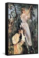 The Cherry Tree-Berthe Morisot-Framed Stretched Canvas