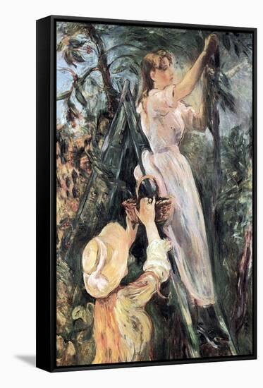 The Cherry Tree-Berthe Morisot-Framed Stretched Canvas