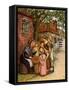The cherry woman' by Kate Greenaway-Kate Greenaway-Framed Stretched Canvas