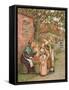 The Cherry Woman-Kate Greenaway-Framed Stretched Canvas
