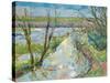 The Cherwell from Rousham I-Erin Townsend-Stretched Canvas