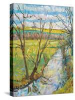 The Cherwell from Rousham II-Erin Townsend-Stretched Canvas