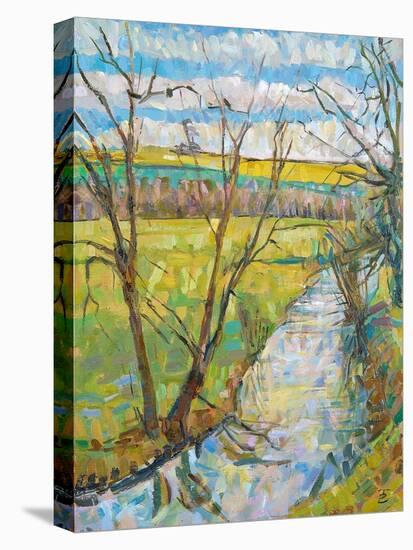 The Cherwell from Rousham II-Erin Townsend-Stretched Canvas
