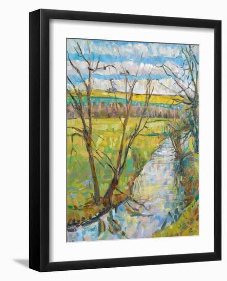 The Cherwell from Rousham II-Erin Townsend-Framed Giclee Print