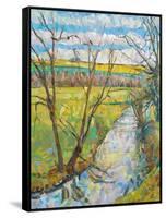 The Cherwell from Rousham II-Erin Townsend-Framed Stretched Canvas